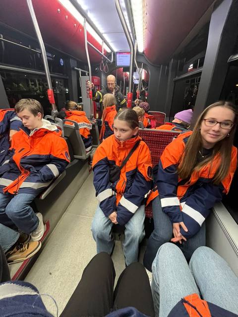 Fahrt im Bus