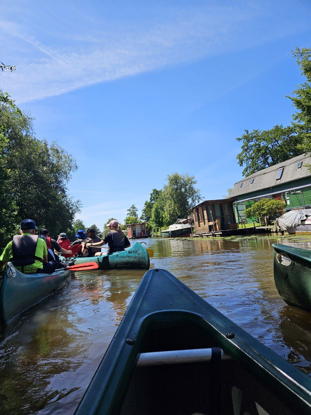 Kanufahrt auf einem Fluss